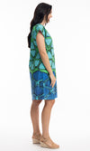 Cotton Dress Reversible Short Sleeve Whitsundays