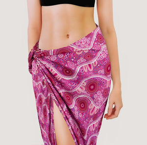 Aboriginal Art Homespun Cotton Sarongs, More Print
