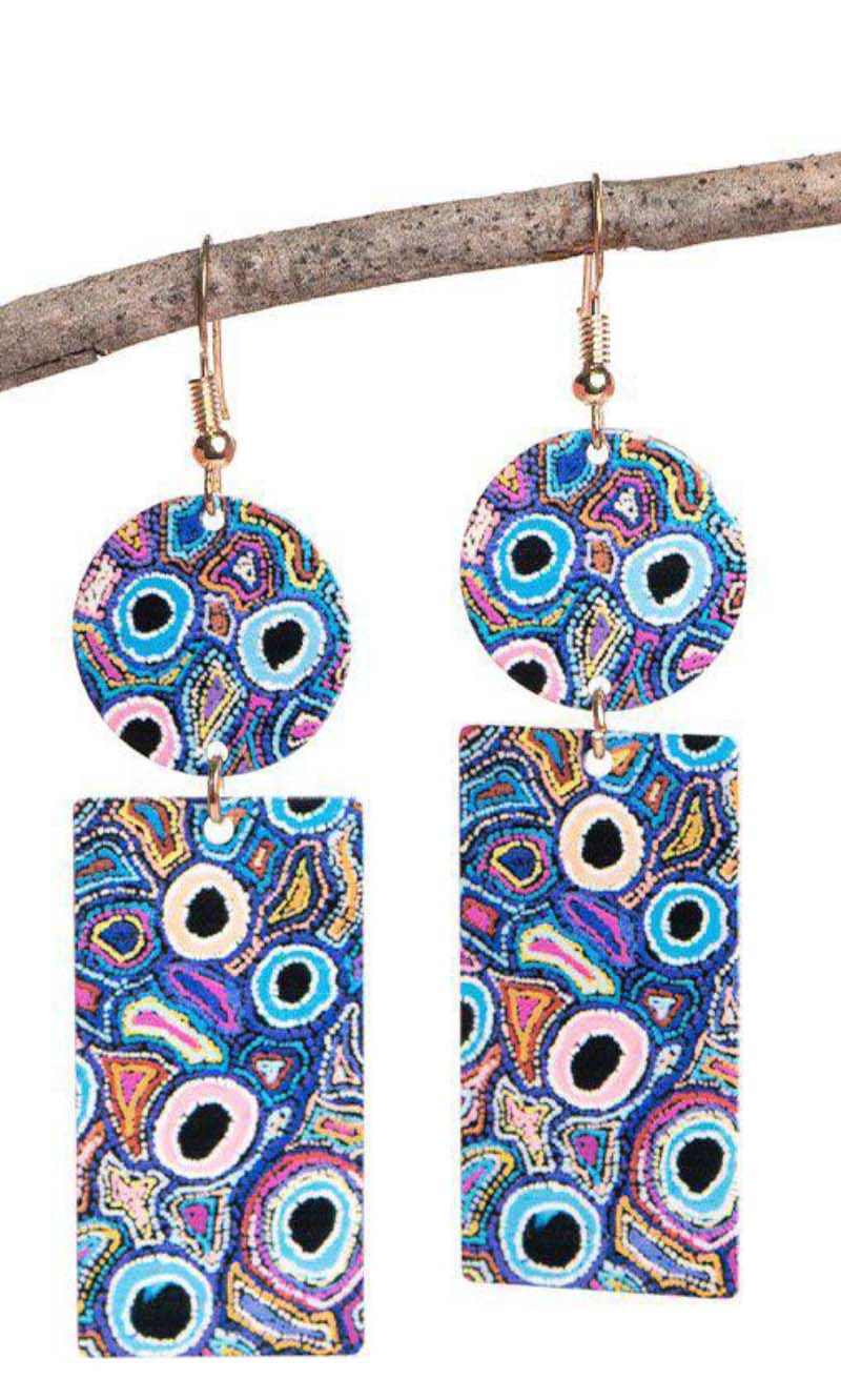 Aboriginal Art Earrings Yumari Dreamings