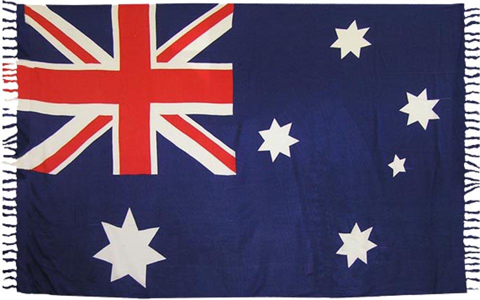 Rayon Sarong Aussie Flag