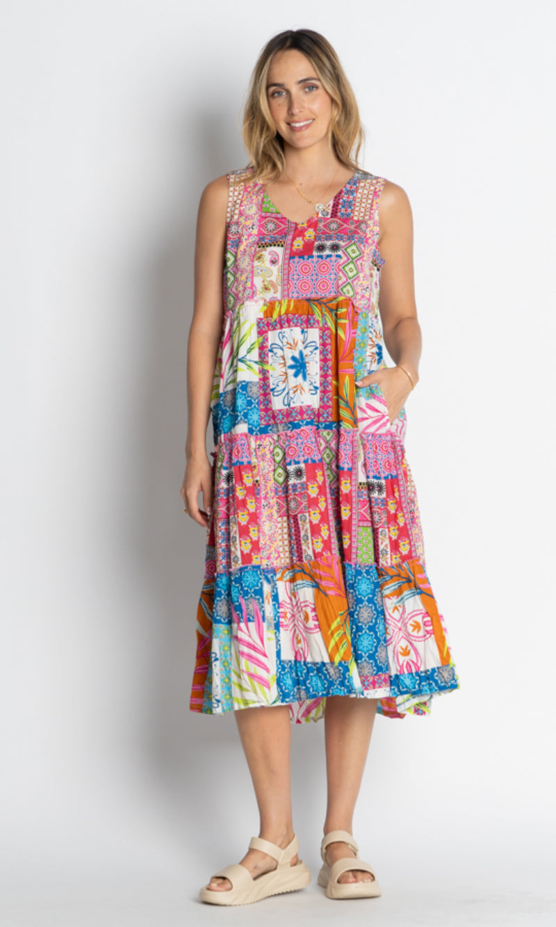 Cotton Midi Dress Alina, More Colours