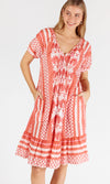 Cotton Shirred Dress Blakely, More Colours