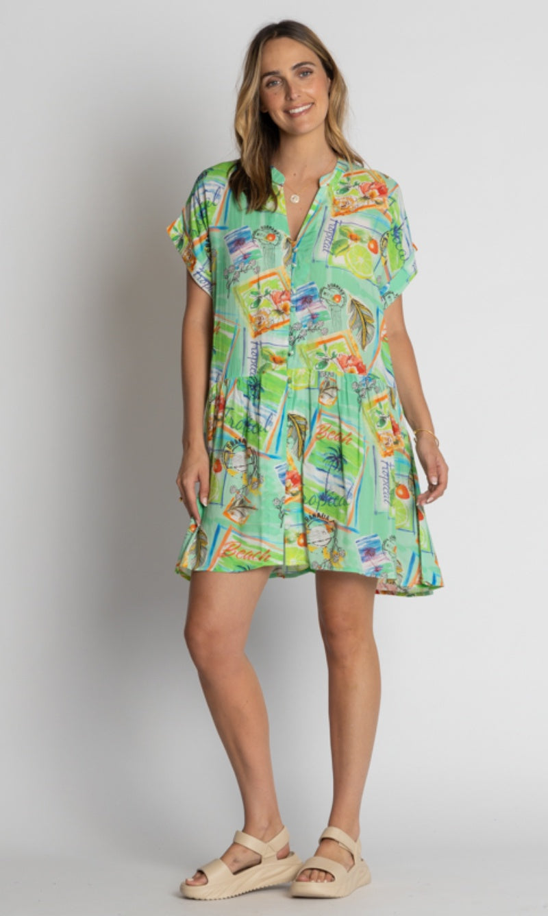 Viscose Dress Brauli Sea