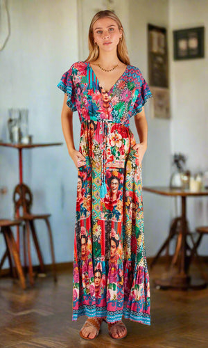 Rayon Midi Dress Frida