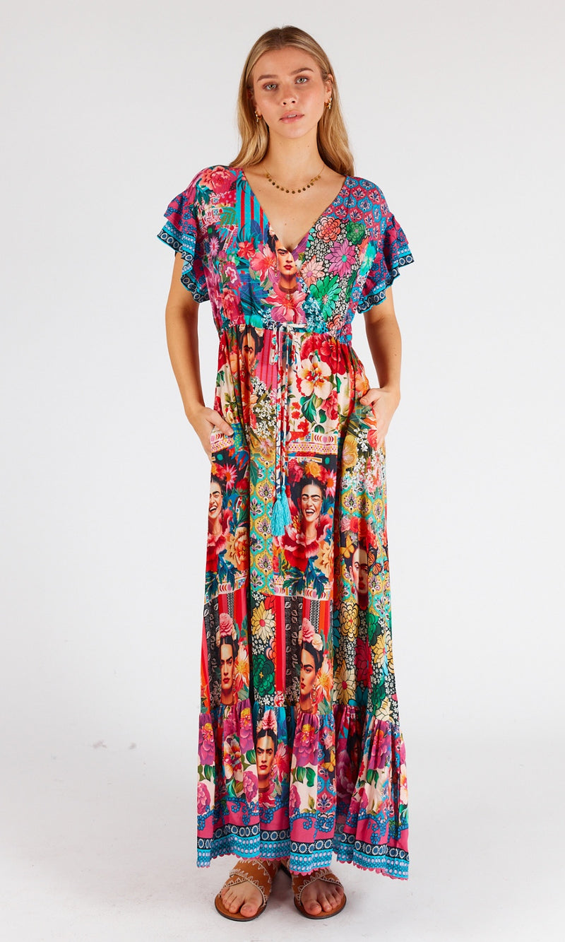 Rayon Midi Dress Frida