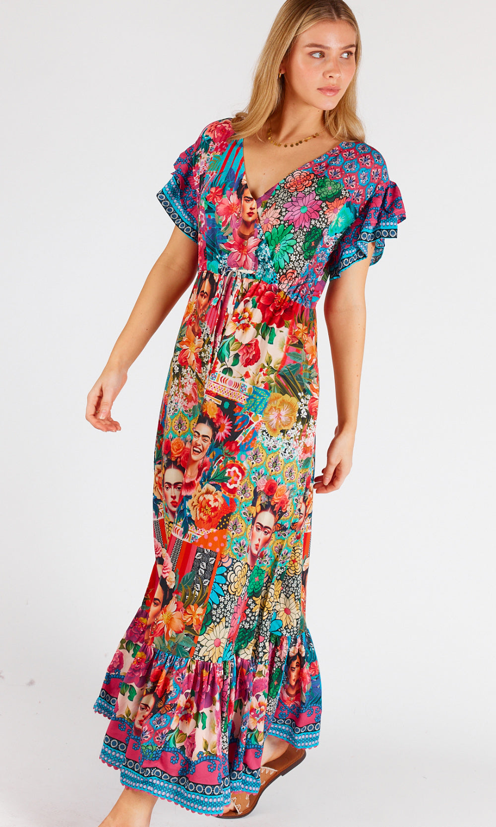 Rayon Midi Dress Frida