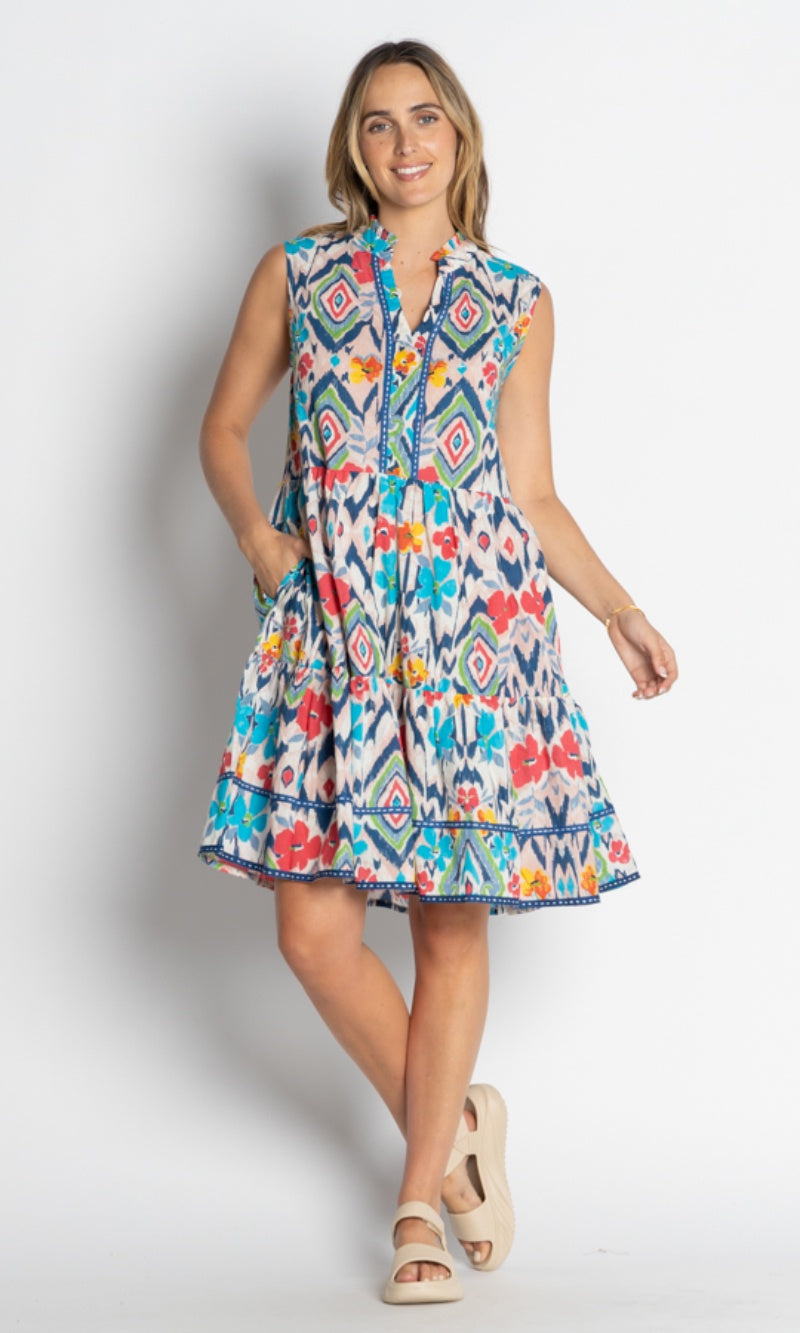 Cotton Sleeveless Dress Kabira