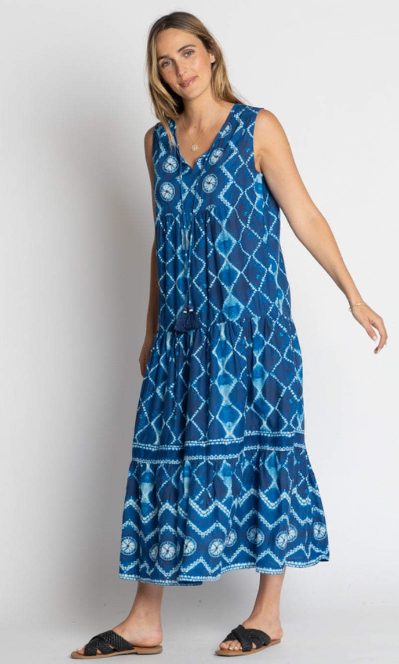 Cotton Maxi Dress Kumo Ocean