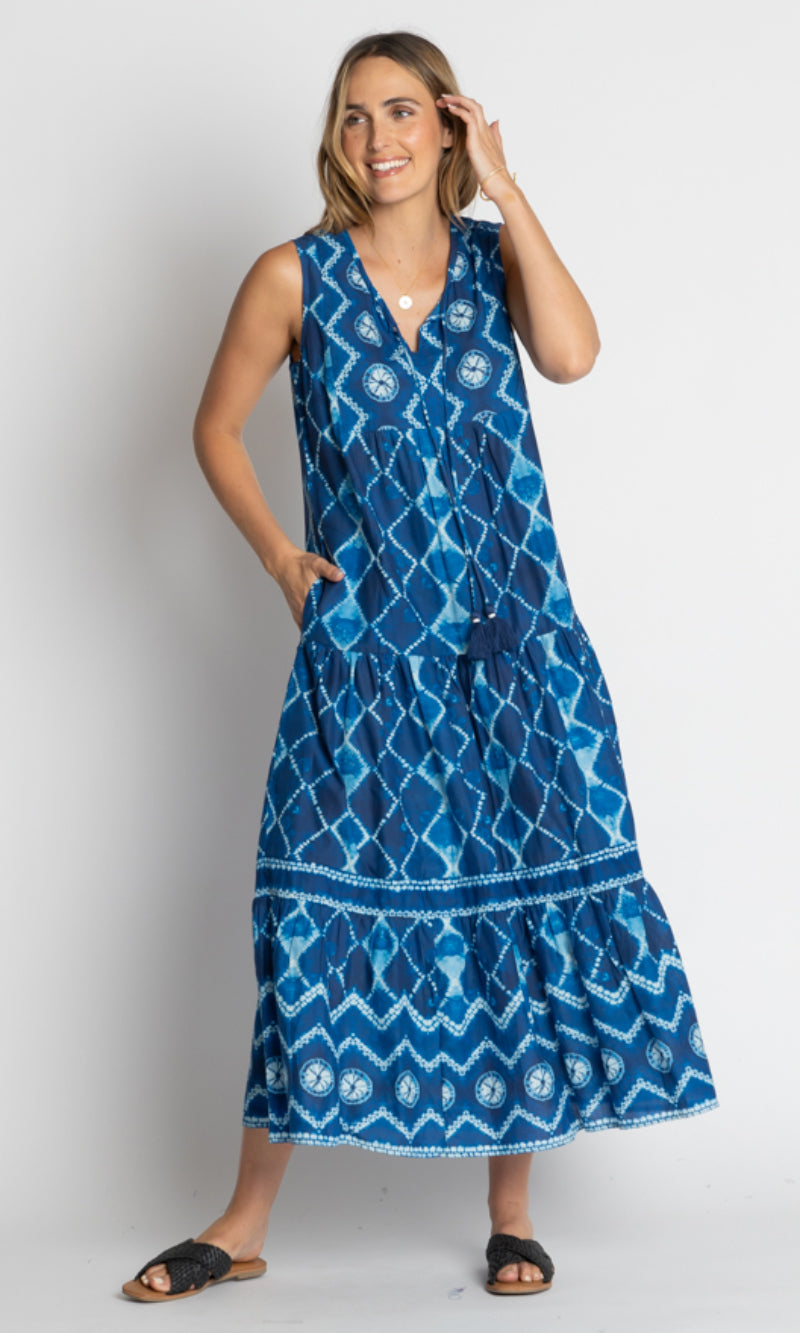 Cotton Maxi Dress Kumo Ocean