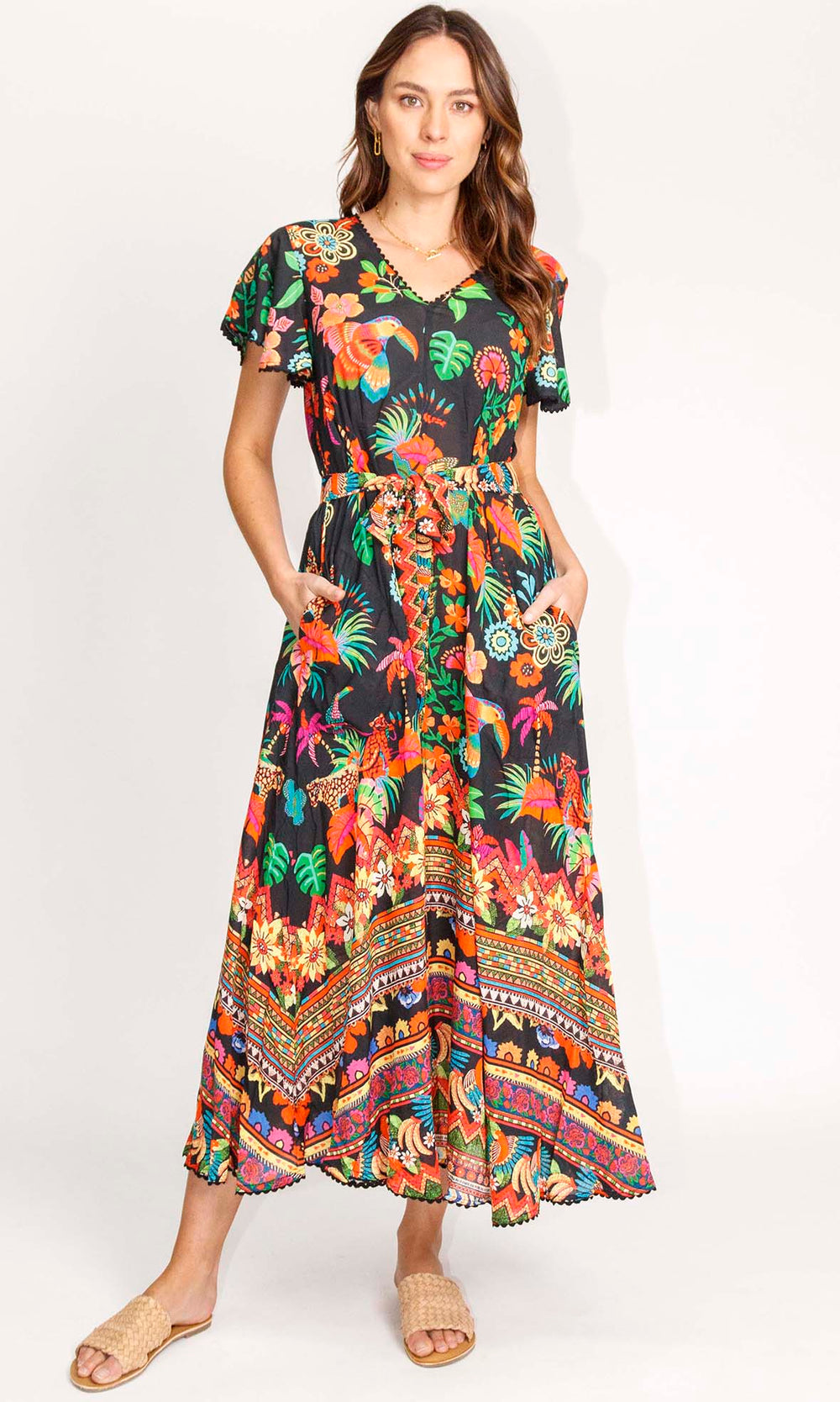 Rayon Modal Maxi Dress Amazon, More Colours – Azure Beach and Resort Wear