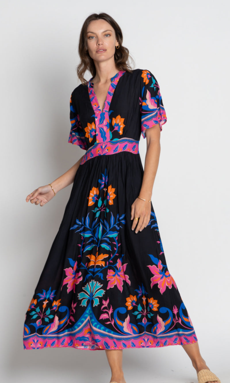 Viscose Modal Midi Dress Bahia Black
