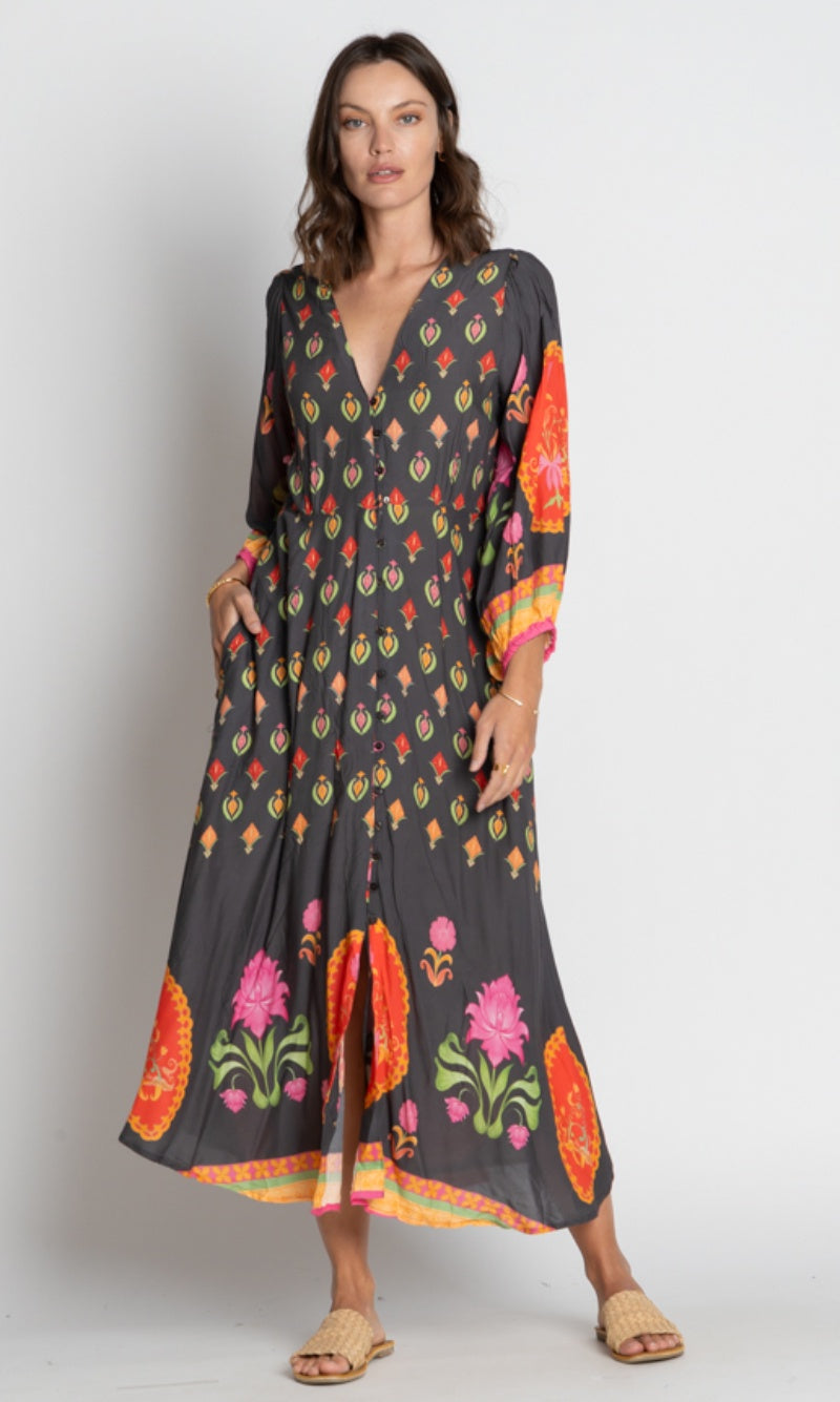 Viscose Modal Midi Dress Grenadine, More Colours