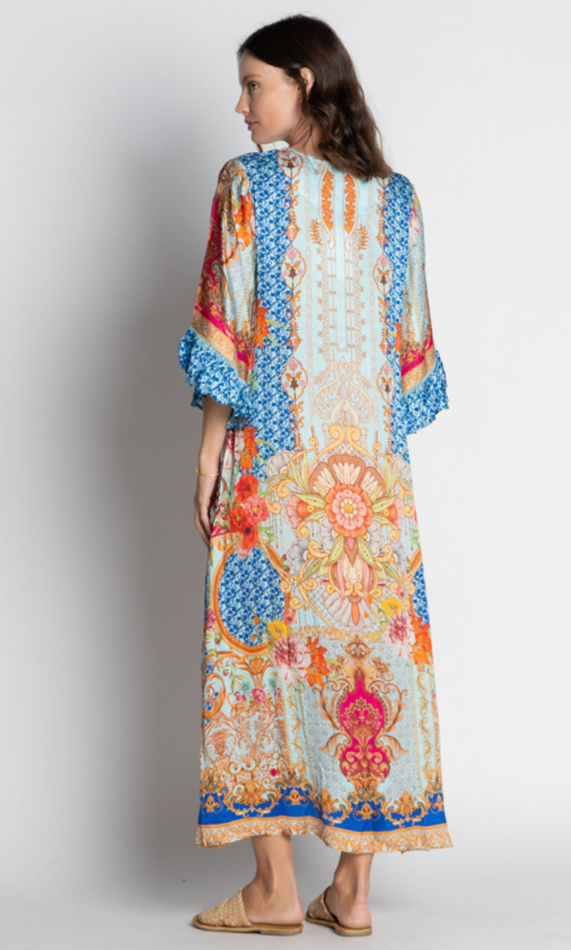 Satin Modal Midi Dress Le Sereno Ocean
