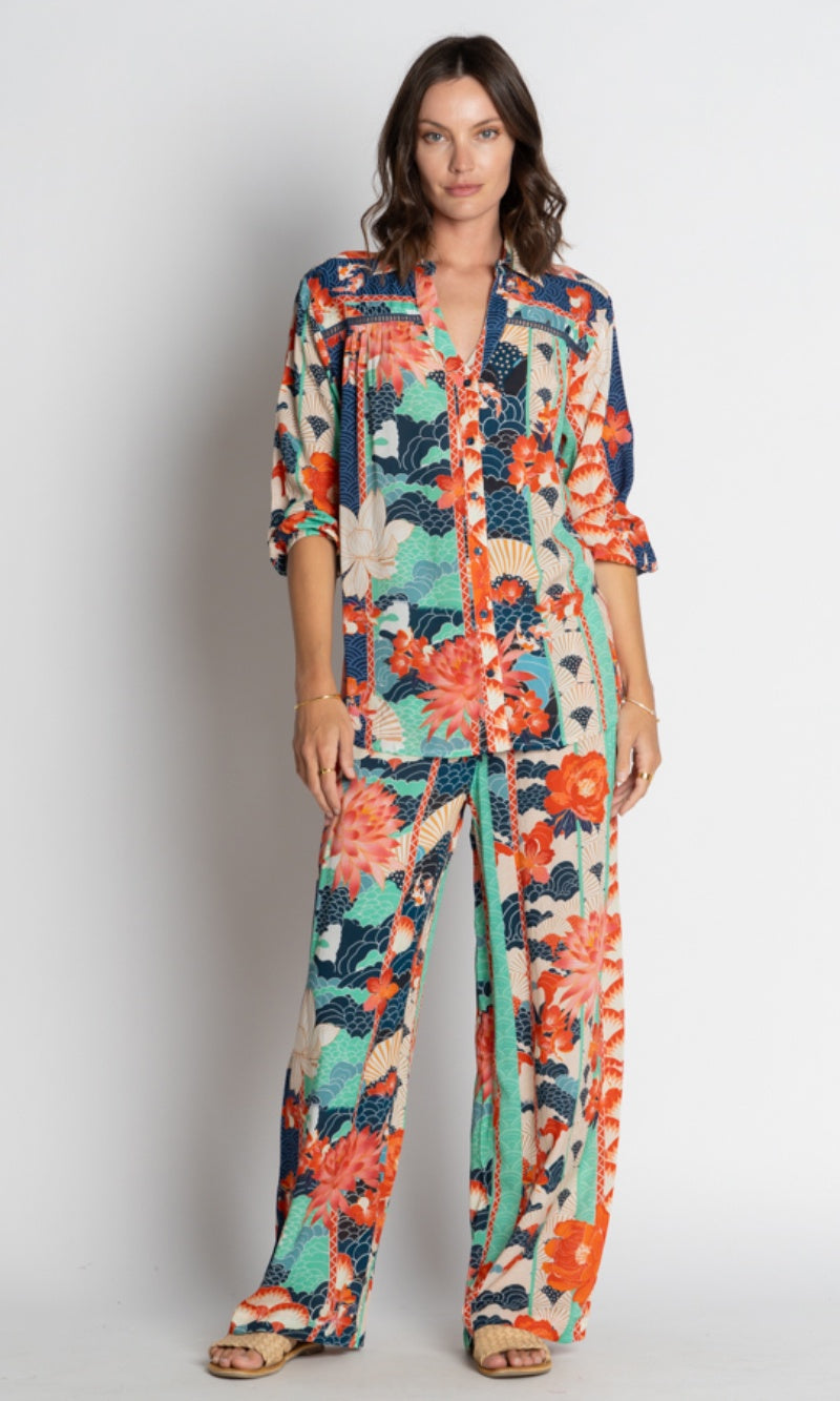 Rayon Modal Pant Wazuka Navy