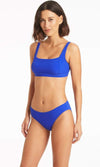 Messina Cobalt Square Neck Swim Bra Top, Fits B Cup to D Cup