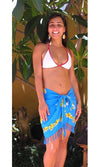 Rayon Sarong Short Bikini Tie Frangipani, More Colours