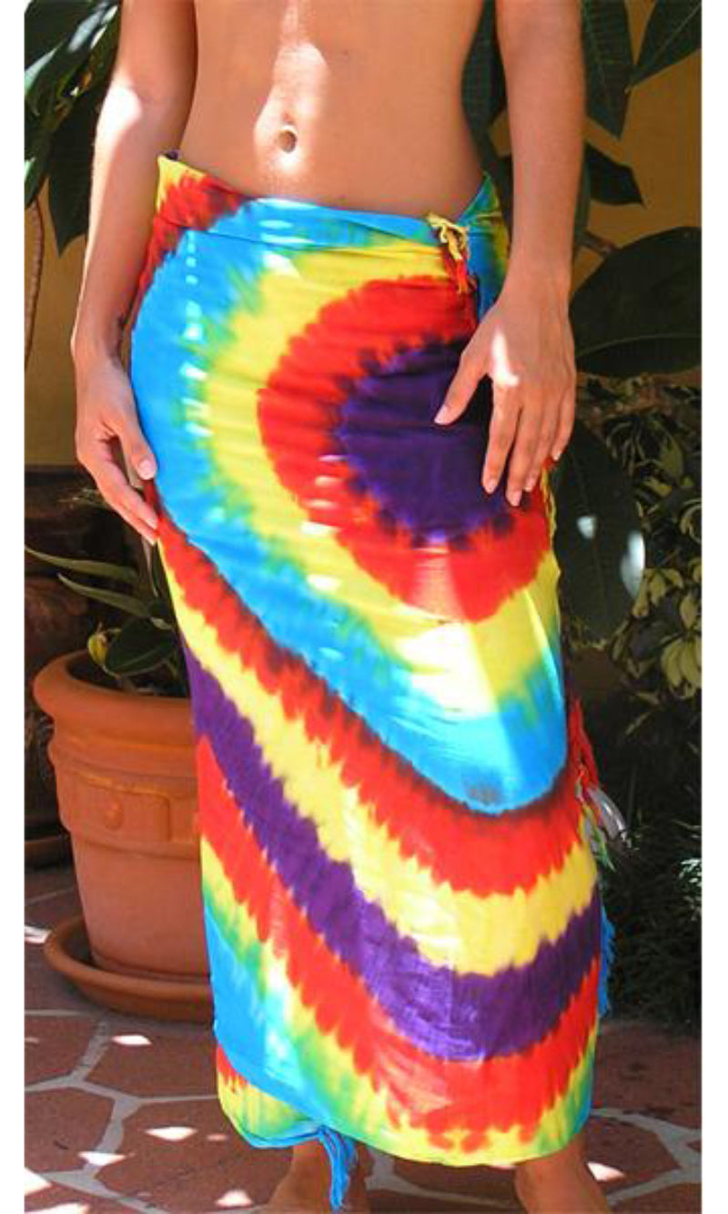 Rayon Sarong Abstract Tie Dye, More Colours