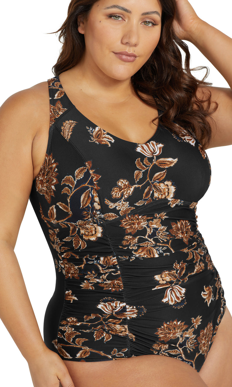 Chantique Raphael E / F Cup Underwire One Piece Swimsuit