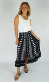 Rayon Skirt Tangelo Tiffany Black