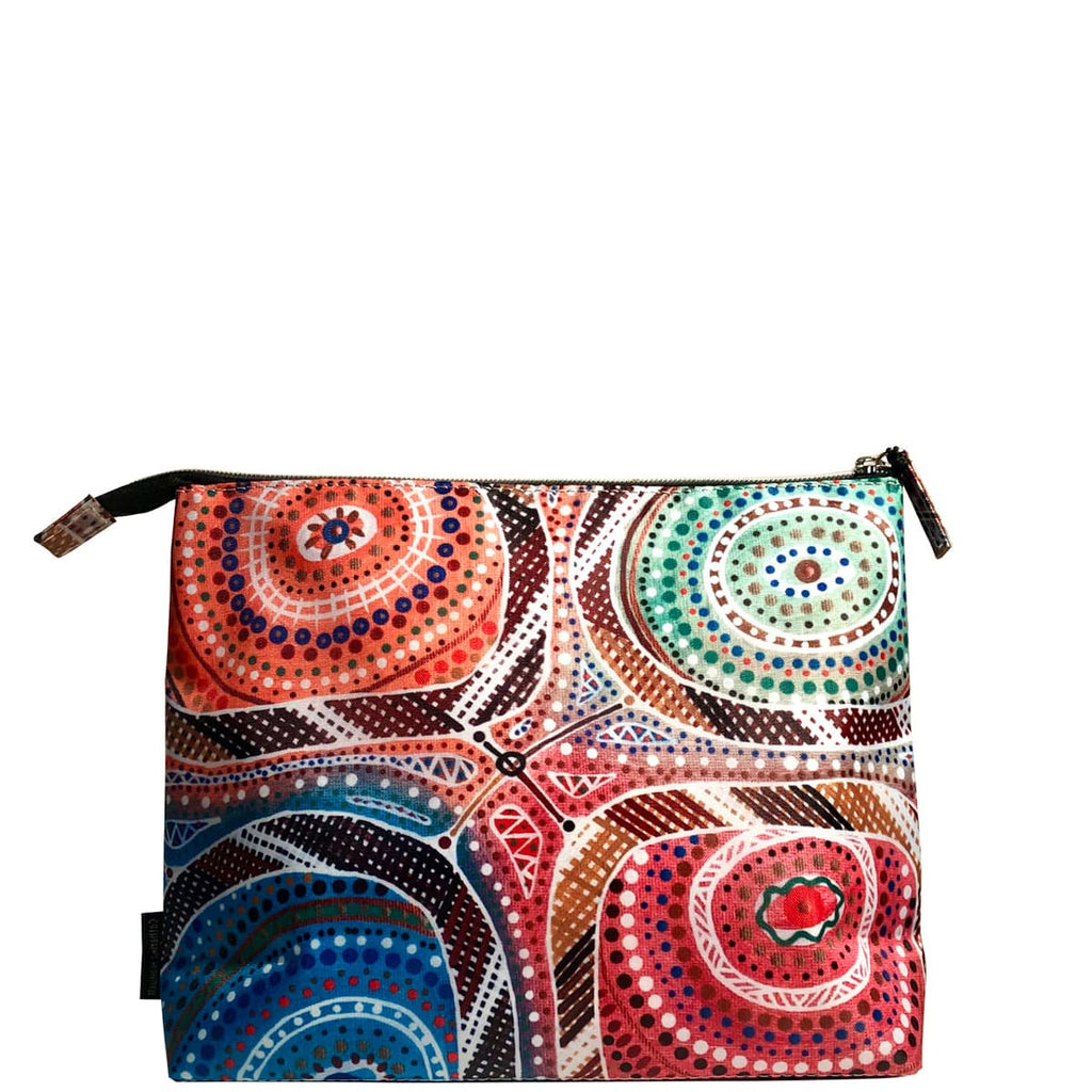 Aboriginal Art Toiletry Bag Elements