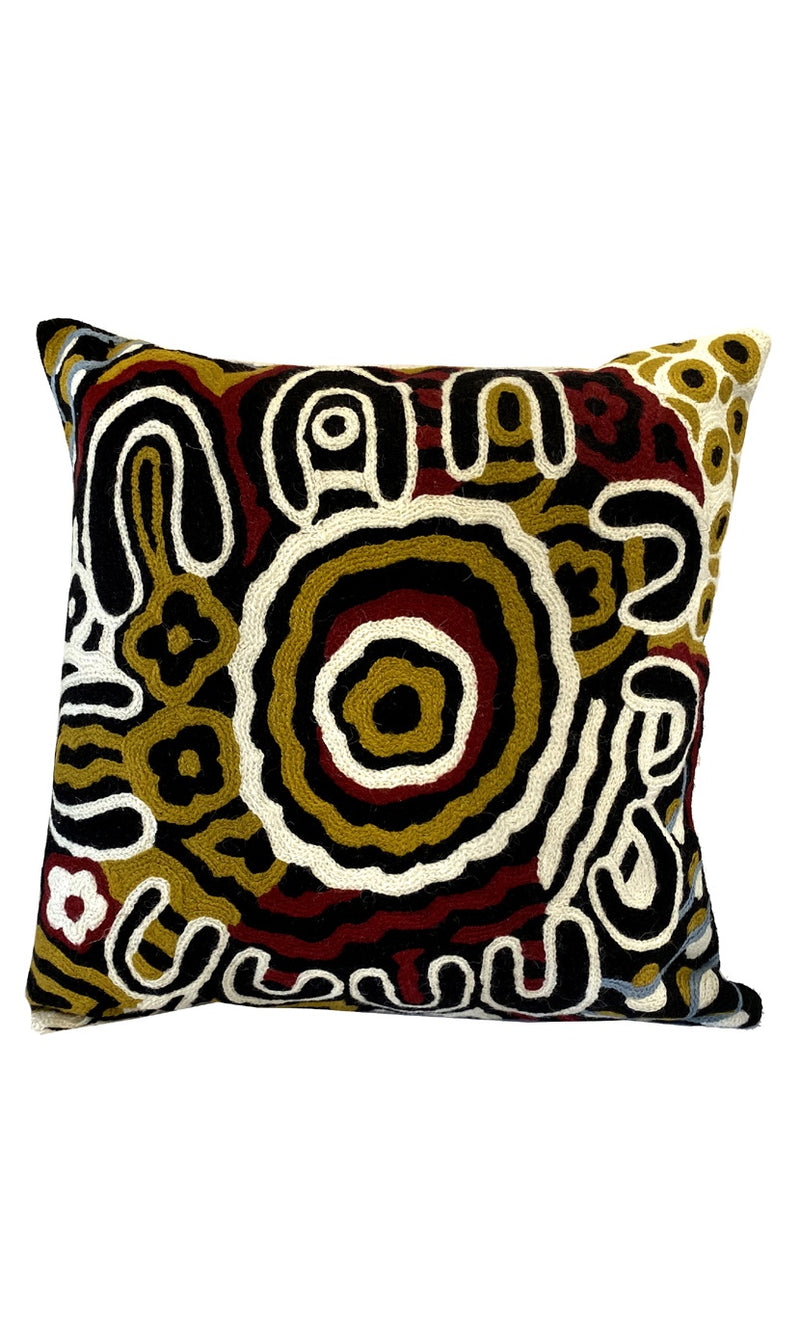 Aboriginal Art Cushion Cover by Anawari Mitchell