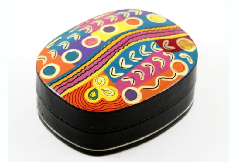 Aboriginal Art Medium Lacquer Box by Judy Watson