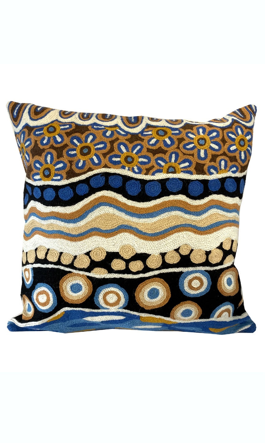 Aboriginal Art Cushion Cover by Bianca Gardener Dodd