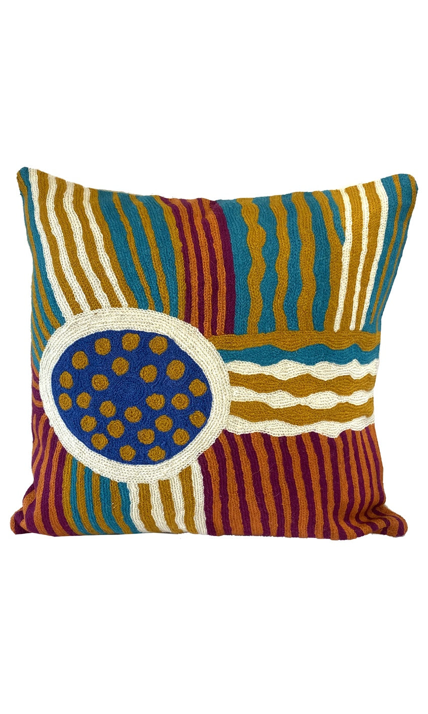 Aboriginal Art Cushion Cover by Sarah Lane