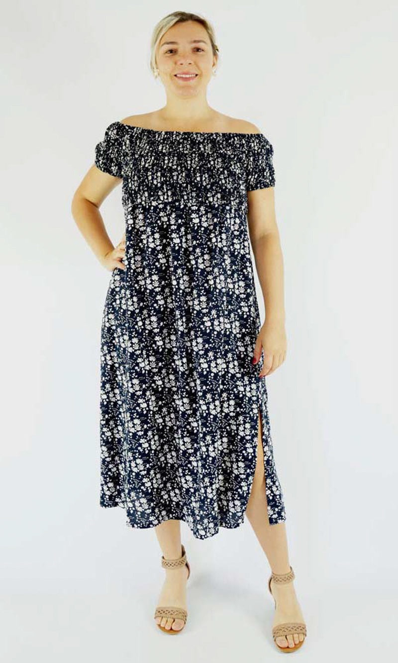Rayon 3/4 Willow Dress Blossom, More Colours