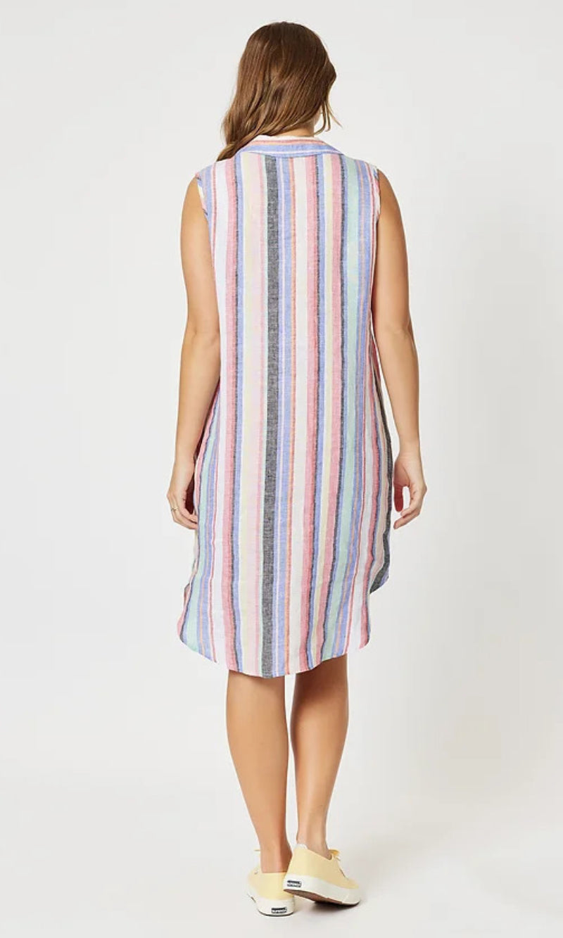 Linen Stripe Dress