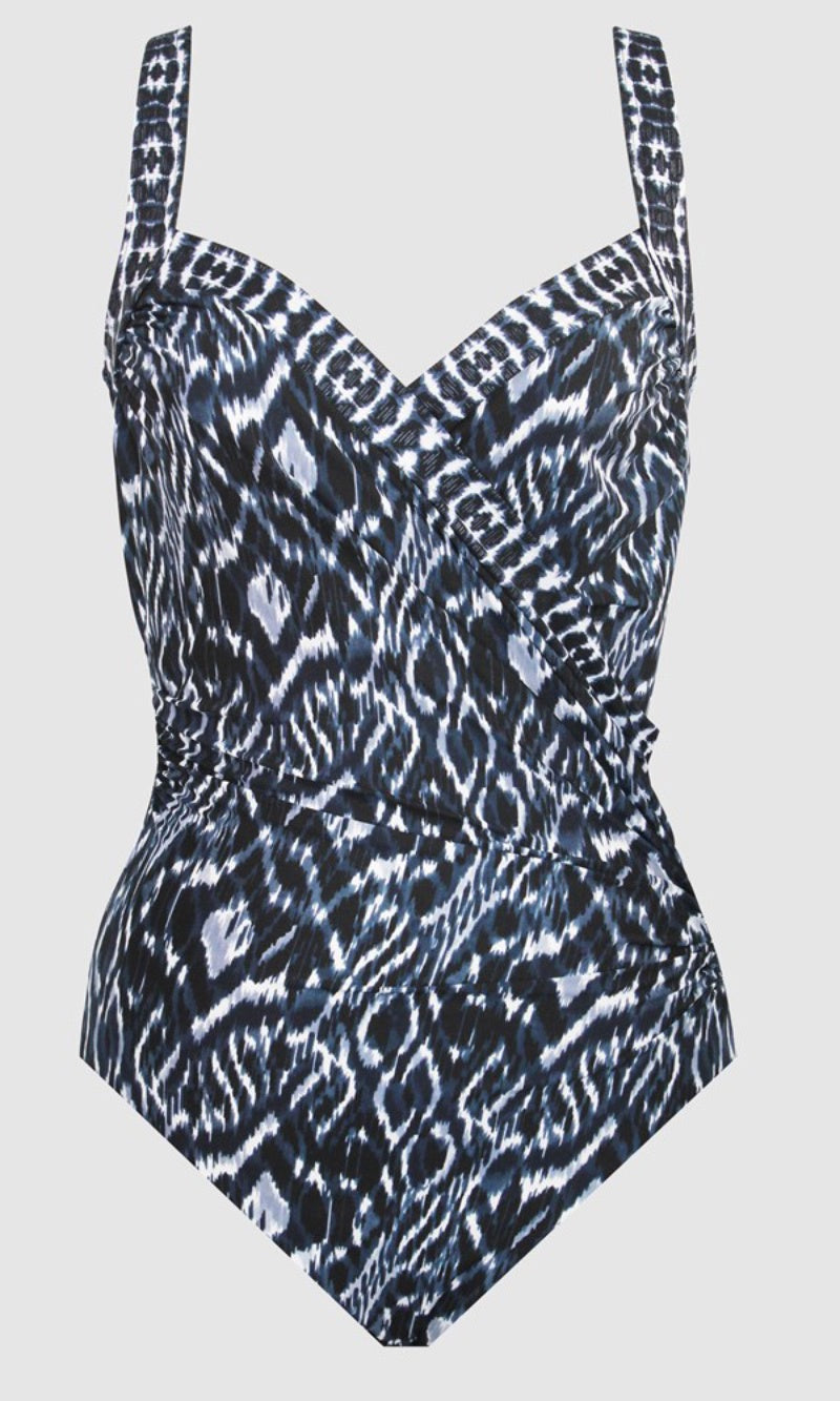 Palatium Sanibel Underwired Plus Sized Shaping Swimsuit, Fits Up to a DD Cup