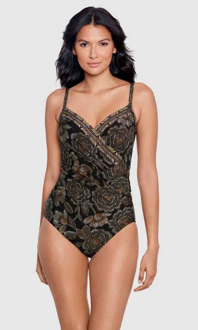 Petal Pusher Gali One Piece Underwired Shaping Swimsuit, Fits A Cup to C Cup