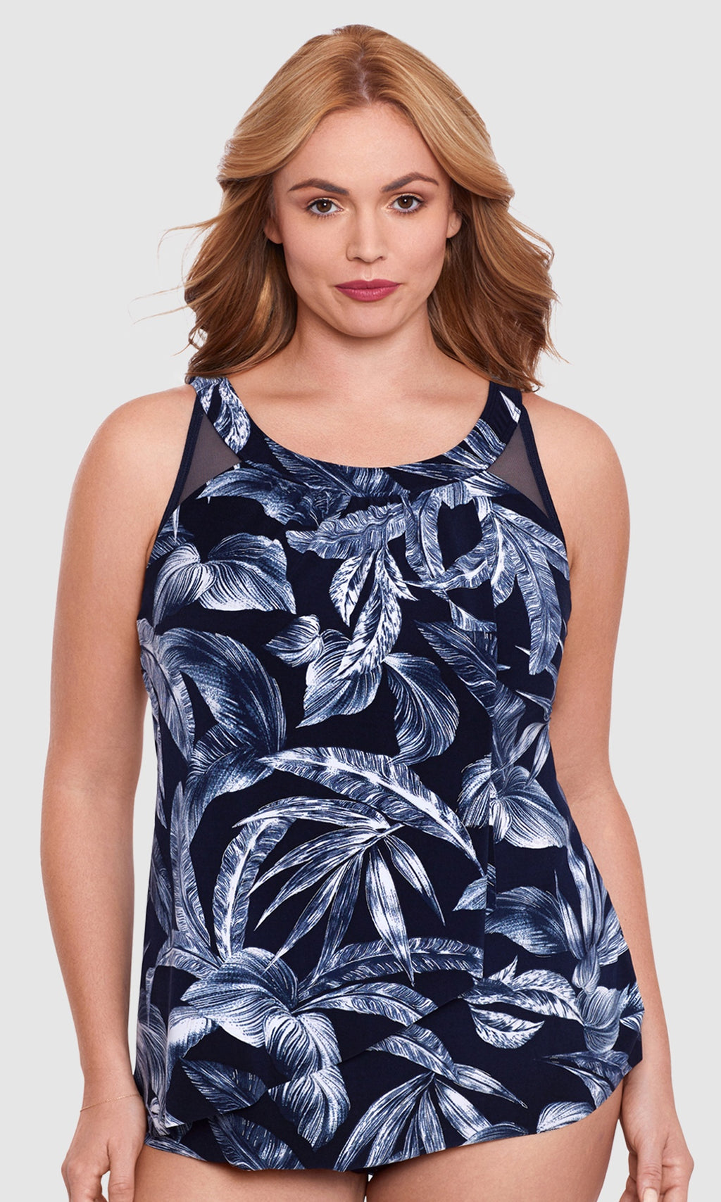 Tropica Toile Ursula Plus Tankini Top, Fits C Cup to DD Cup