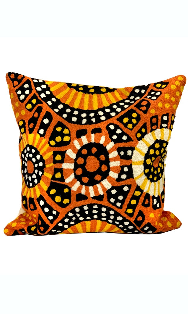 Aboriginal Art Cushion Cover by Nina Puruntatameri (2)