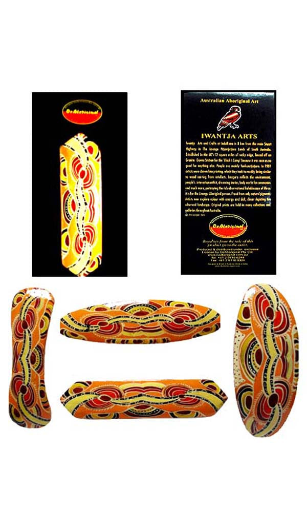 Aboriginal Art Handpainted Hair Clip bu Iwantja Artists