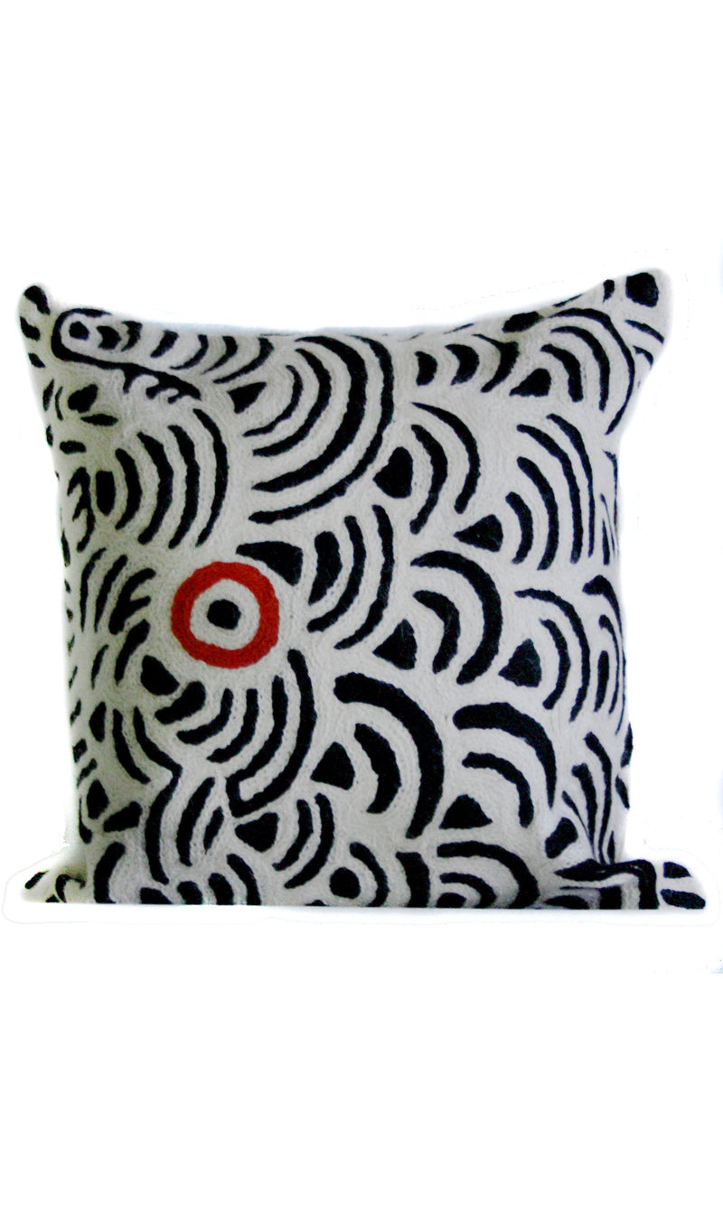 Aboriginal Art Cushion Cover by Nelly Patterson