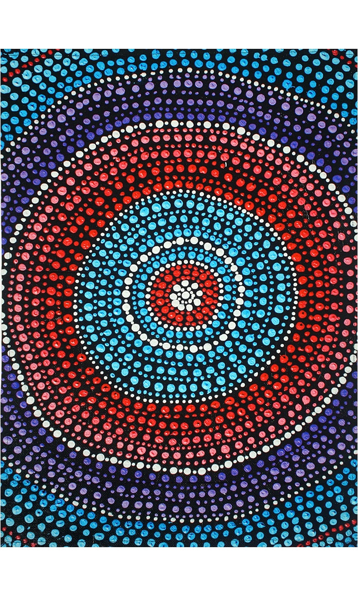 Aboriginal Art Cotton Tea Towel by Olivia Wilson