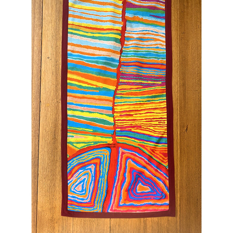 Aboriginal Art Cotton Table Runner by Judy Watson (2)