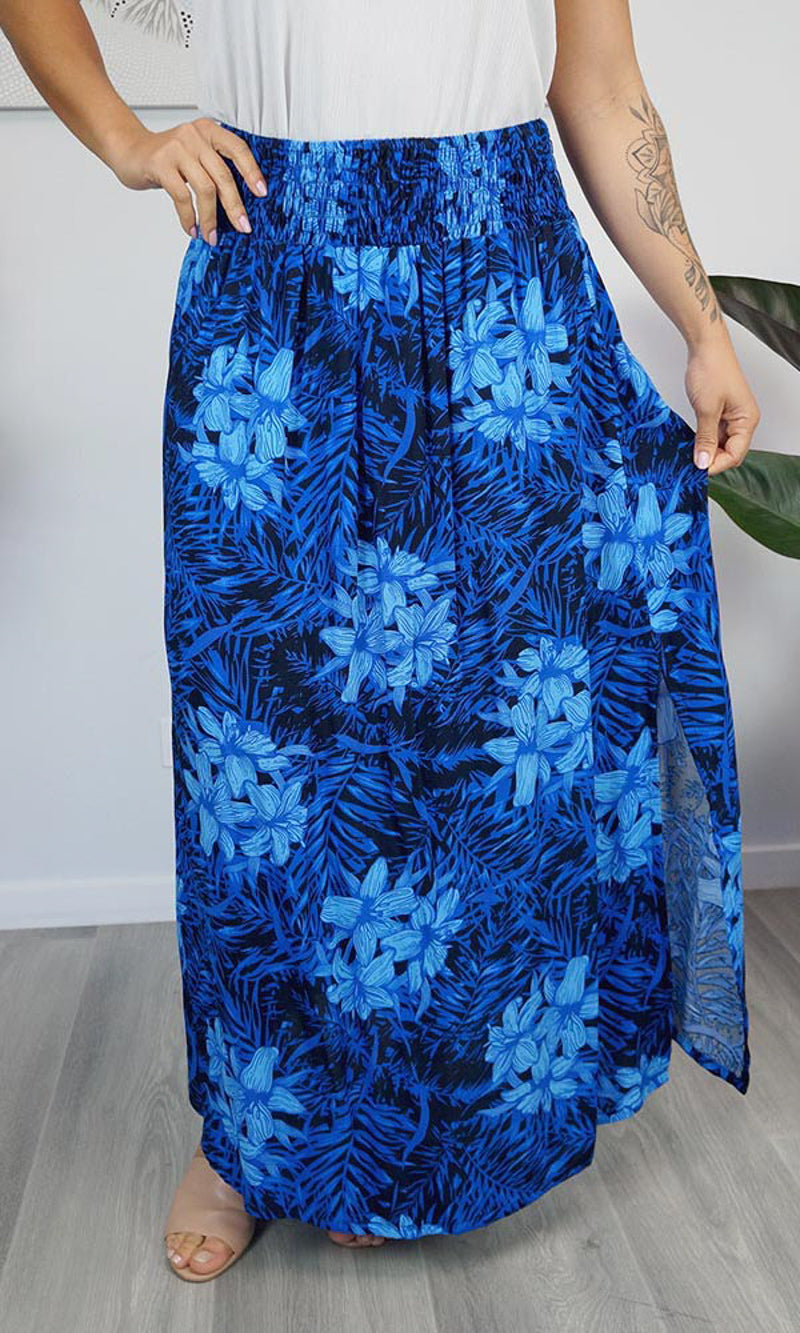 Rayon Skirt Amber Orchids, More Colours