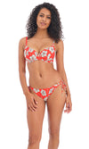 Hibiscus Beach Sunset UW Plunge Bikini Top