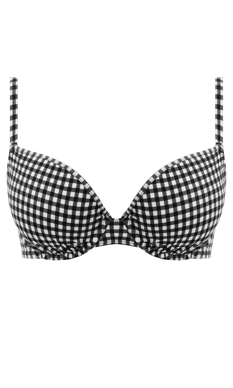 Check In Monochrome UW Moulded Bikini Top, Special Order D Cup to GG Cup