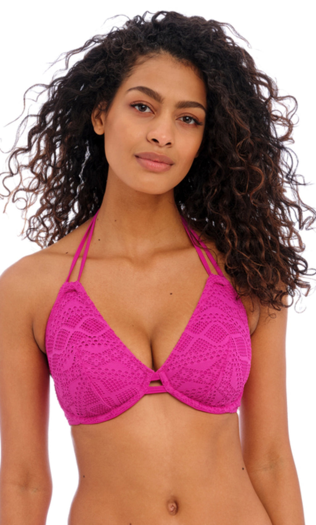 Sundance Orchid UW Halter Bikini Top, Special Order C Cup to FF Cup