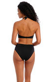 Jewel Cove Plain Black High Waist Bikini Brief, Special Order XS - 2XL