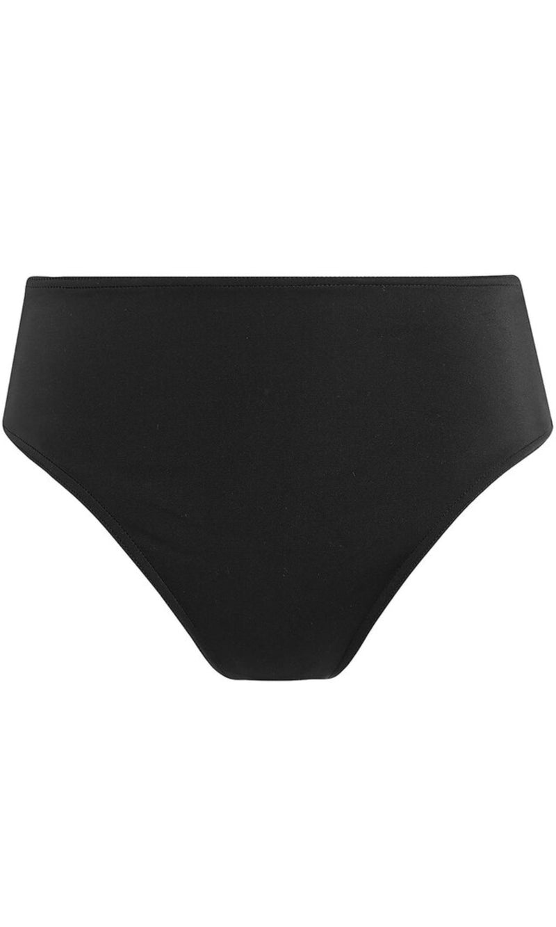 Jewel Cove Plain Black High Waist Bikini Brief, Special Order XS - 2XL