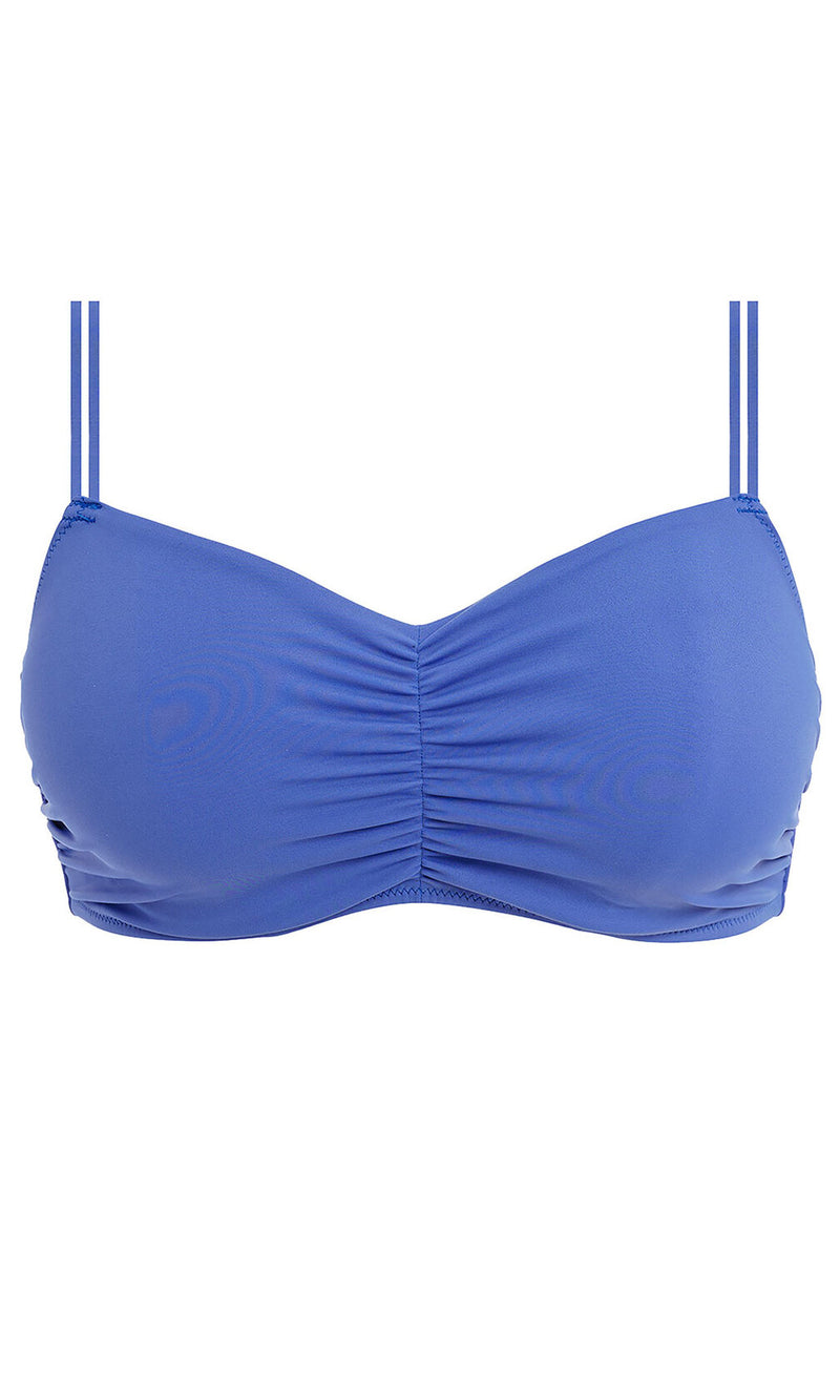 Jewel Cove Plain Azure UW Bralette Bikini Top, Special Order D Cup to G Cup