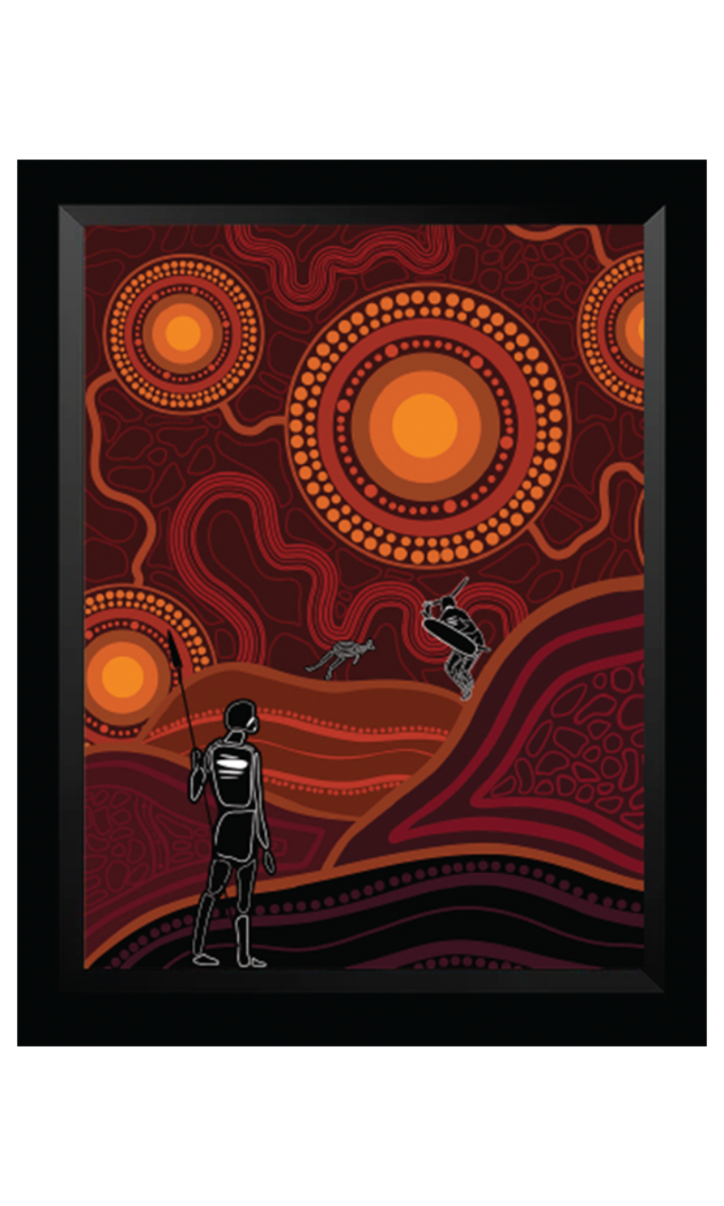 Aboriginal Art Unisex Polo Woka