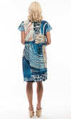 Rayon/Linen Dress Ruched Alberobello