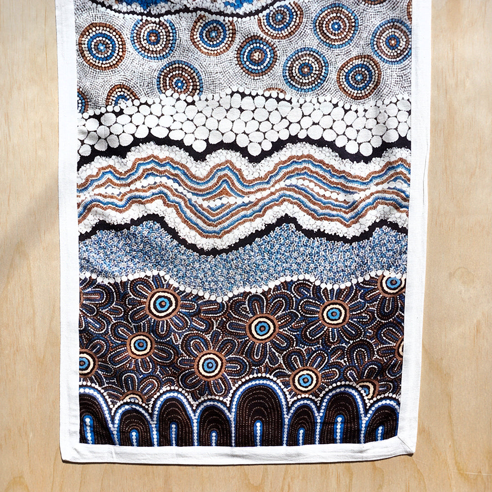 Aboriginal Art Cotton Table Runner by Bianca Gardiner-Dodd