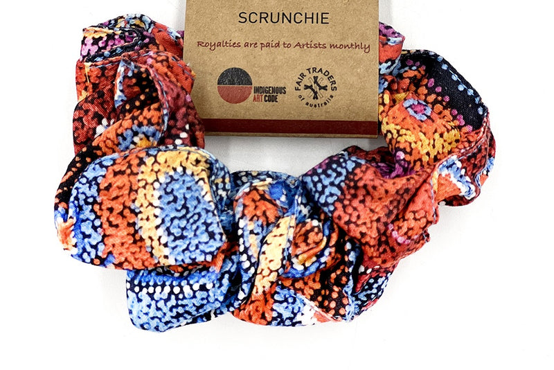 Aboriginal Art Scrunchie by Andrea Mimpitja Adamson