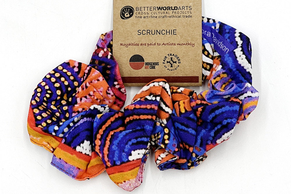 Aboriginal Art Scrunchie by Nora Nyutjanka Davidson